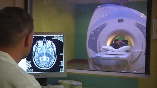 MRI scan procedure