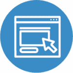 fill-submit-form Icon representing online form