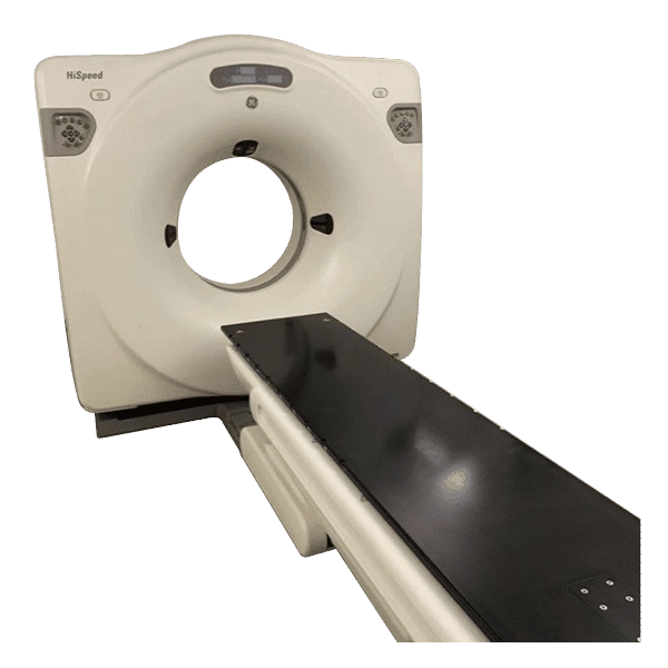 Used Dual Slice GE HiSpeed NX/I CT Scanner for sale.