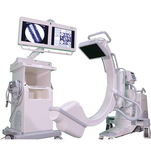 GE OEC 9800 C-Arm machine with flat panel digital detector and flat panel screen upgrades