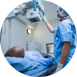 Refurbished X-ray machine from Amber Diagnostics showcasing high-quality medical imaging equipment for sale.