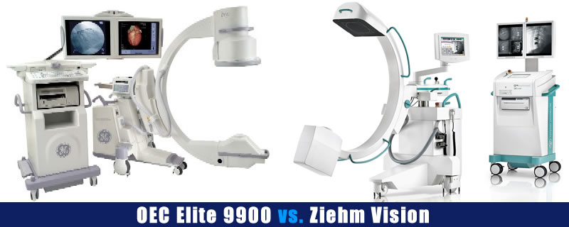 MOBILE C-ARMS COMPARISON CHART: OEC Elite 9900 Vascular vs. Ziehm Vision RFD