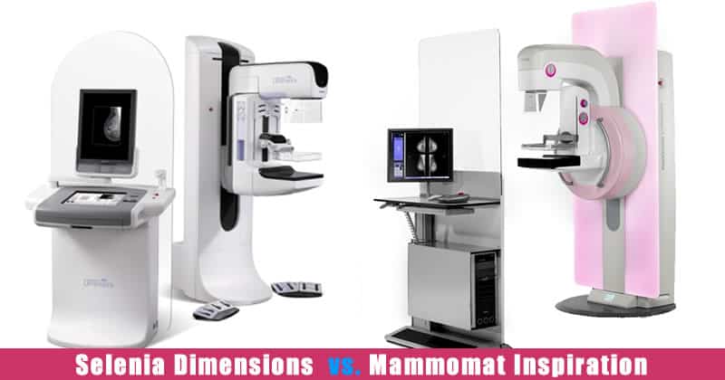 MAMMOGRAPHY COMPARISON CHART, Hologic Selenia Dimensions vs. Siemens Mammomat Inspiration