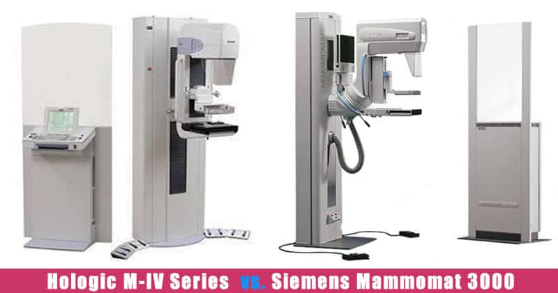MAMMOGRAPHY COMPARISON CHART, Hologic M-IV Series vs. Siemens Mammomat 3000