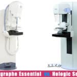 MAMMOGRAPHY MACHINE COMPARISON CHART, GE Senographe Essential vs. Hologic Selenia S