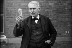 Inventor and physicist Thomas Alva Edison (1847 - 1931)