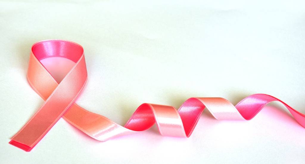 Breast cancer awareness pink ribbon