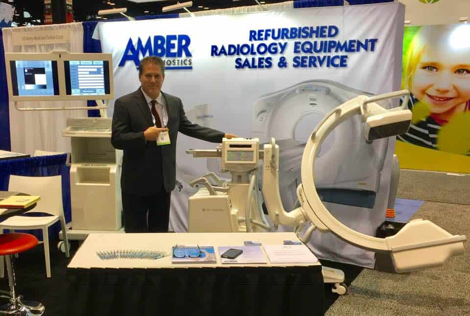 Amber Diagnostics CEO Bobby Serros introducing CMOS Retrofit at RSNA 2018