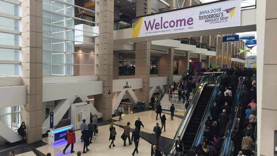 General view of attendees entering the RSNA 2018