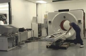 amber diagnostics imaging equipment in refurbishment station