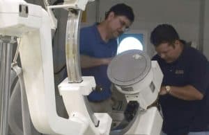 amber diagnostics ingeneers working in imaging equipment maintenance