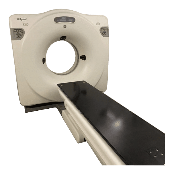 Used Dual Slice GE HiSpeed NX/I CT Scanner for sale.