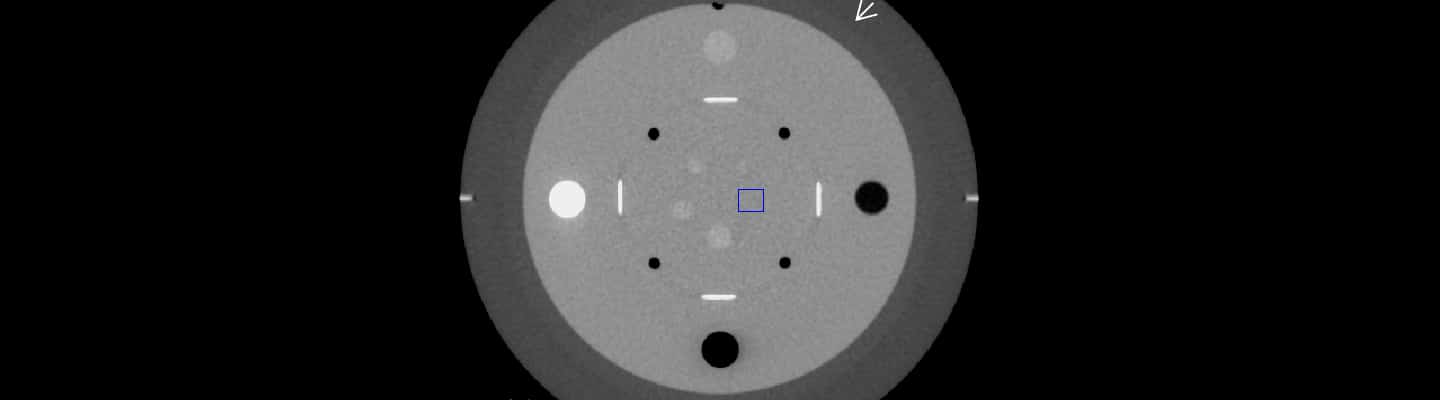 CT Scanner calibration phantom section