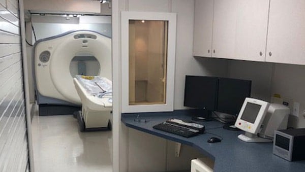 Mobile CT Scanner Trailer Interior