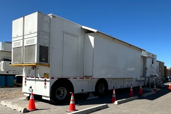 Mobile GE Revolution 128 Slice CT Scanner Exterior