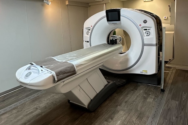 Mobile GE Revolution 128 Slice CT Scanner Machine